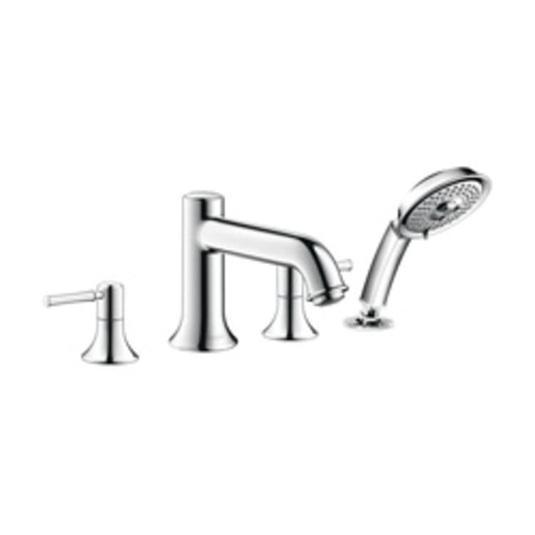 Hansgrohe 14314001 Roman Tub Filler Trim Set, Talis C, 5 gpm Flow Rate, Polished Chrome, 2 Handles, Function: Traditional