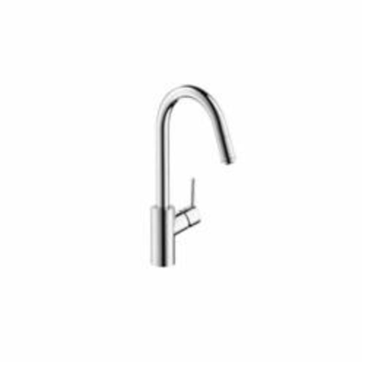 Hansgrohe 14872001 Talis S Pull-Down Kitchen Faucet, 1.75 gpm, 1 Faucet Hole, Chrome Plated, 1 Handle, Residential