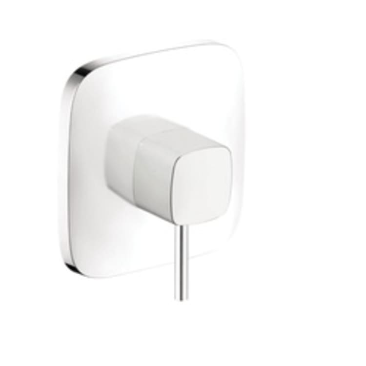 Hansgrohe 15407401 PuraVida Pressure Balance Trim, 5.5 gpm Shower, Chrome Plated/White