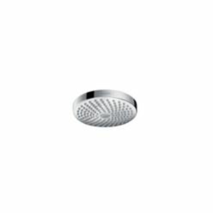 Hansgrohe 26523001 Croma Select S 180 2-Jet Shower Head, 2 gpm, 2 Sprays, Wall Mount, 7-3/8 in Dia x 3-3/8 in H Head