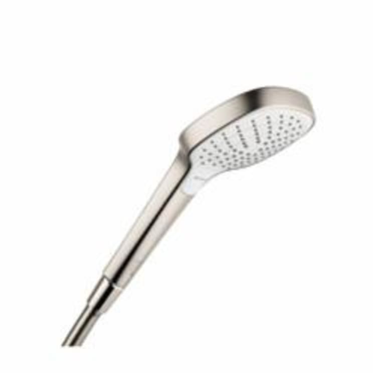 Hansgrohe 26813821 Croma Select E 110 Hand Shower, 2.5 gpm, 1 Spray, 4-3/8 in Dia Head, 1/2 in