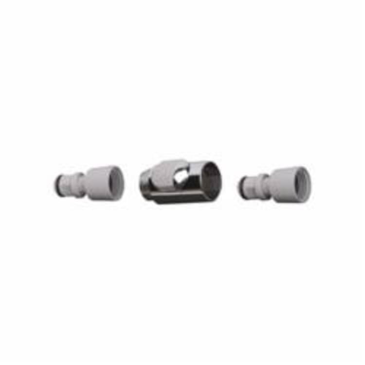 Hansgrohe 28346000 Quick Connect Snap-On Connector Set, DN15, Plastic, Polished Chrome