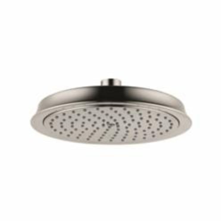 Hansgrohe 28421821 Raindance C 180 AIR 1-Jet Shower Head, 2.5 gpm, 1 Spray, Wall Mount, 8-3/8 in Dia Head