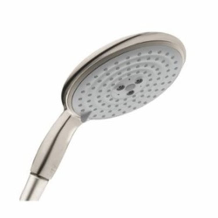 Hansgrohe 28518821 Raindance E 150 AIR 3-Jet Hand Shower, 2.5 gpm, 3 Sprays, 6 in Head, 1/2 in