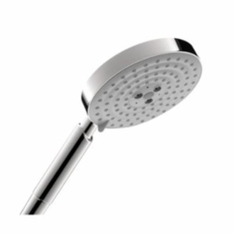 Hansgrohe 28519001 Raindance S 150 AIR 3-Jet Hand Shower, 2.5 gpm Flow Rate, 3 Sprays, 5-3/8 in Dia Head, 1/2 in Connection