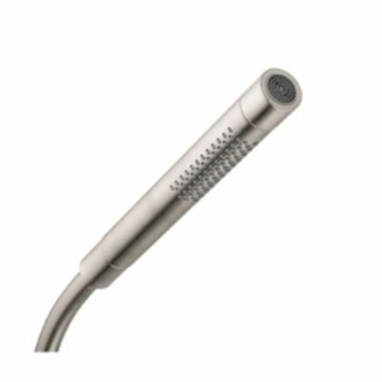 AXOR 28532821 2-Jet Hand Shower, Starck, 2.5 gpm, 2 Sprays, 1 in Dia x 7-1/2 in L Head, 1/2 in