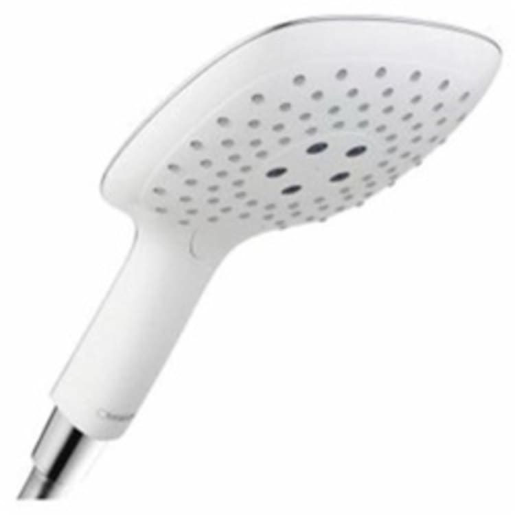 Hansgrohe 28557401 PuraVida 3-Jet Hand Shower, 2.5 gpm, 3 Sprays, 5-1/4 in Dia Head, 1/2 in, Domestic