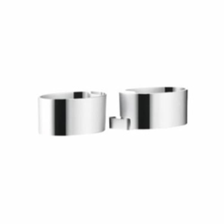 Hansgrohe 28698000 Raindance Cassetta Double Soap Dish Holder, 7-3/8 in W, Plastic, Polished Chrome