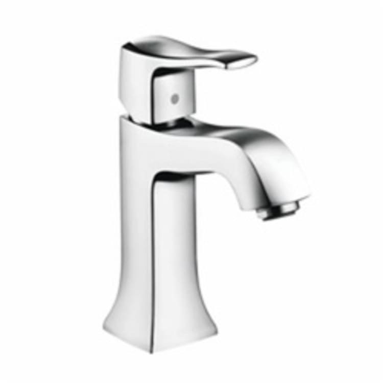 Hansgrohe 31075001 Metris C Bathroom Faucet, Commercial, 1.2 gpm Flow Rate, 3-7/8 in H Spout, 1 Handles, Pop-Up Drain, 1 Faucet Holes, Polished Chrome, Function: Traditional