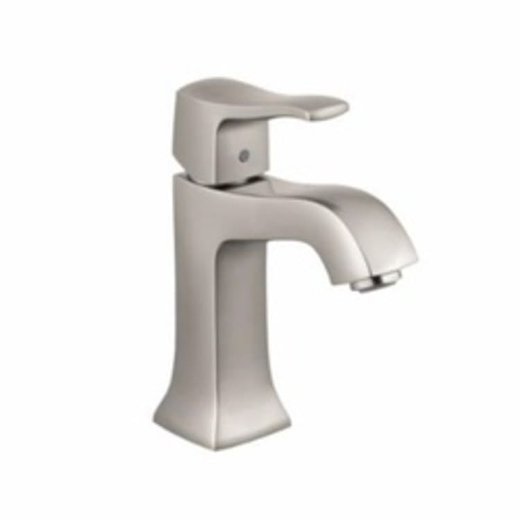 Hansgrohe 31077821 Metris C Bathroom Faucet Without Pop-Up, 1.2 gpm, 3-7/8 in H Spout, 1 Handle, 1 Faucet Hole, Brushed Nickel, Commercial