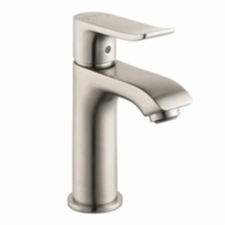 Hansgrohe 31088821 Metris 100 Bathroom Faucet, 1.2 gpm, 3-5/8 in H Spout, 1 Handle, Pop-Up Drain, 1 Faucet Hole, Brushed Nickel, Import, Commercial