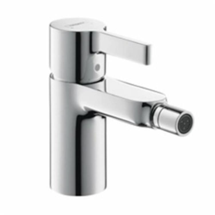 Hansgrohe 31261001 Metris S Bidet Faucet, 2.2 gpm, 3-1/4 in H Spout, 1 Handle, Pop-Up Drain, Chrome Plated, Import