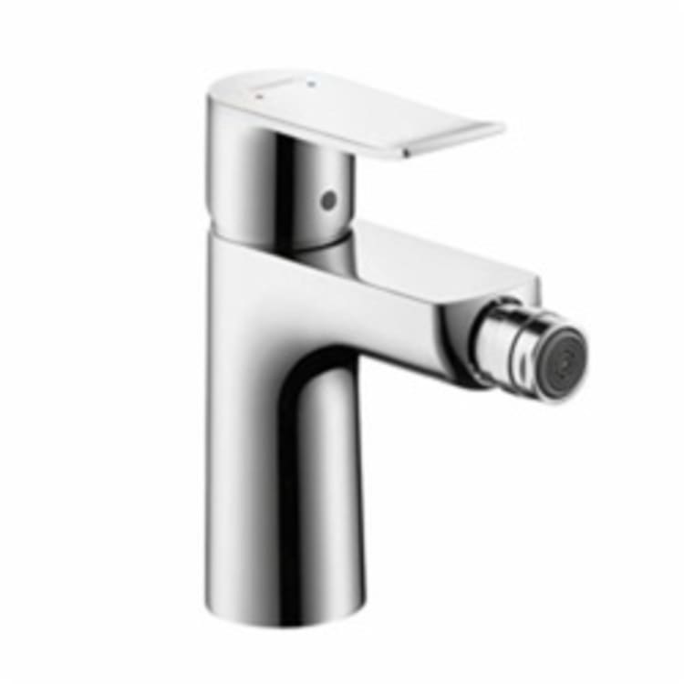 Hansgrohe 31280001 Metris E Bidet Faucet, 2.2 gpm, 4-3/8 in H Spout, 1 Handle, Pop-Up Drain, Chrome Plated, Import