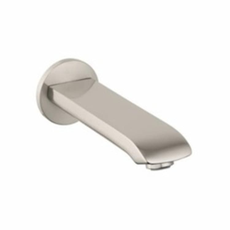 Hansgrohe 31494821 Metris E Tub Spout, 5-1/2 in L x 5/8 in H, Solid Brass, Brushed Nickel, Import