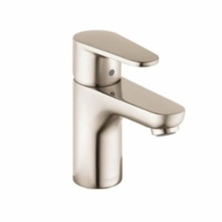 Hansgrohe 31612821 Talis E Bathroom Faucet, 1.2 gpm, 3 in H Spout, 1 Handle, Pop-Up Drain, 1 Faucet Hole, Brushed Nickel, Domestic