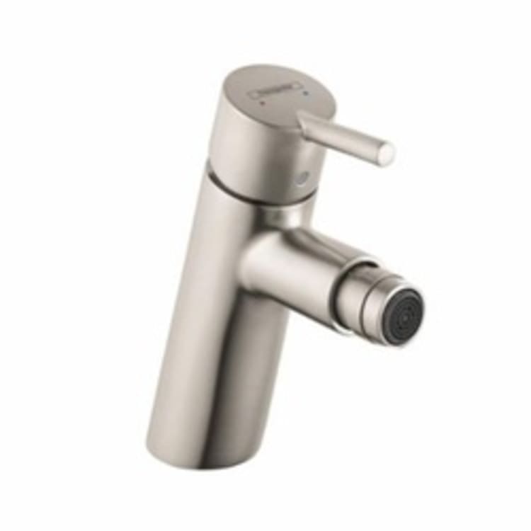 Hansgrohe 32240821 Talis S Bidet Faucet, 1.5 gpm, 3-5/8 in H Spout, 1 Handle, Pop-Up Drain, Brushed Nickel, Import