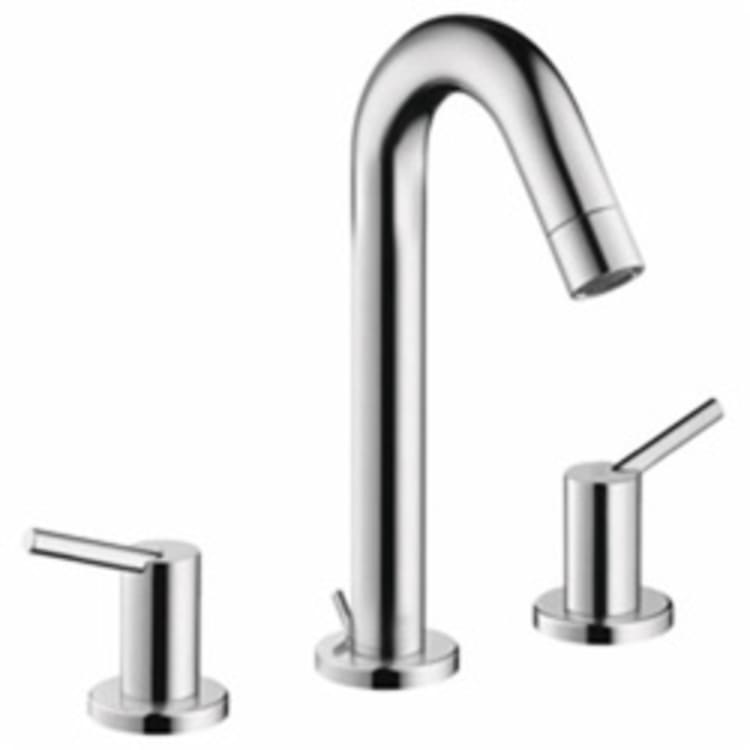 Hansgrohe 32310001 Talis S Widespread Bathroom Faucet, 1.2 gpm, 6 in H Spout, 8 in Center, Chrome Plated, 2 Handles, Pop-Up Drain, Import, Commercial