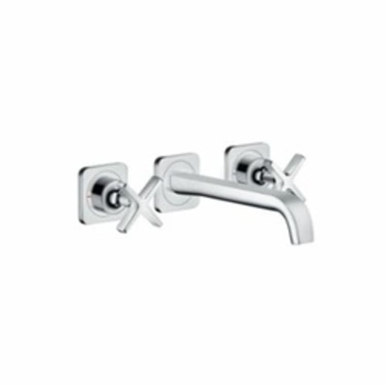 Hansgrohe 36107001 Axor Citterio E Widespread Faucet Trim, 1.2 gpm, 1-5/8 in H Spout, Chrome Plated, 2 Handles