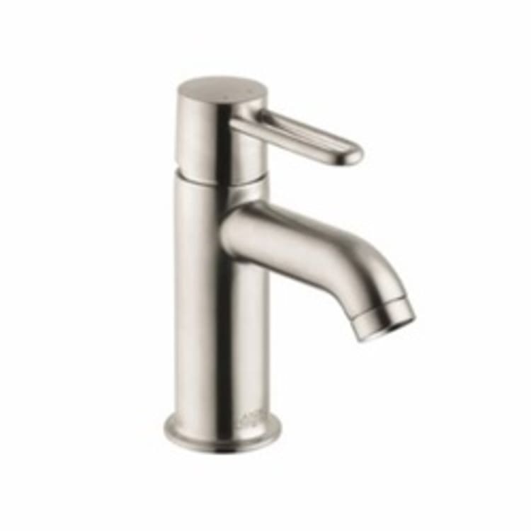 Hansgrohe 38020821 Axor Uno Bathroom Faucet, 1.2 gpm, 3-3/8 in H Spout, 1 Handle, Pop-Up Drain, 1 Faucet Hole, Brushed Nickel, Commercial