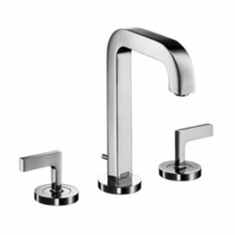 Hansgrohe 39135001 Axor Citterio M Widespread Bathroom Faucet, 1.2 gpm, 6-9/16 in H Spout, 8 in Center, Chrome Plated, 2 Handles, Pop-Up Drain, Commercial