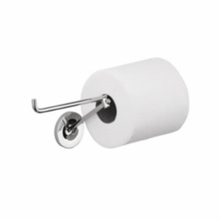 Hansgrohe 40836000 Axor Starck Double Toilet Paper Roll Holder, 4-1/8 in H, Solid Brass, Chrome Plated