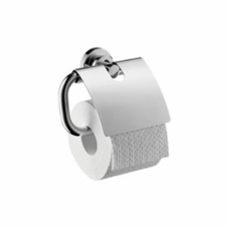 Hansgrohe 41738000 Axor Citterio Toilet Paper Holder, Solid Brass, Chrome Plated