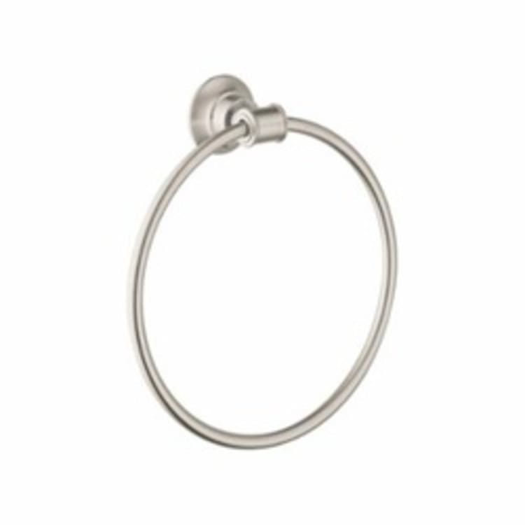 Hansgrohe 42021820 Axor Montreux Wall Mount Towel Ring, 8-1/4 in Dia Ring, 2-3/8 in OAD, Solid Brass