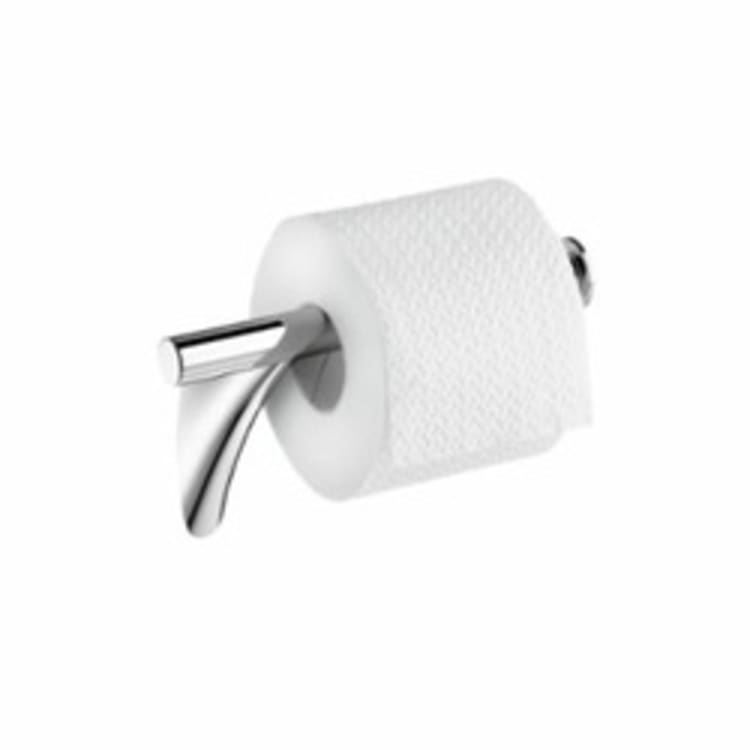 Hansgrohe 42236000 Axor Massaud Toilet Paper Holder, 4-7/8 in H, Solid Brass, Chrome Plated