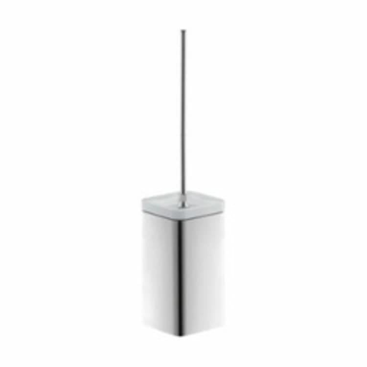 AXOR 42435000 Urquiola Toilet Brush With Holder, Solid Brass, Polished Chrome