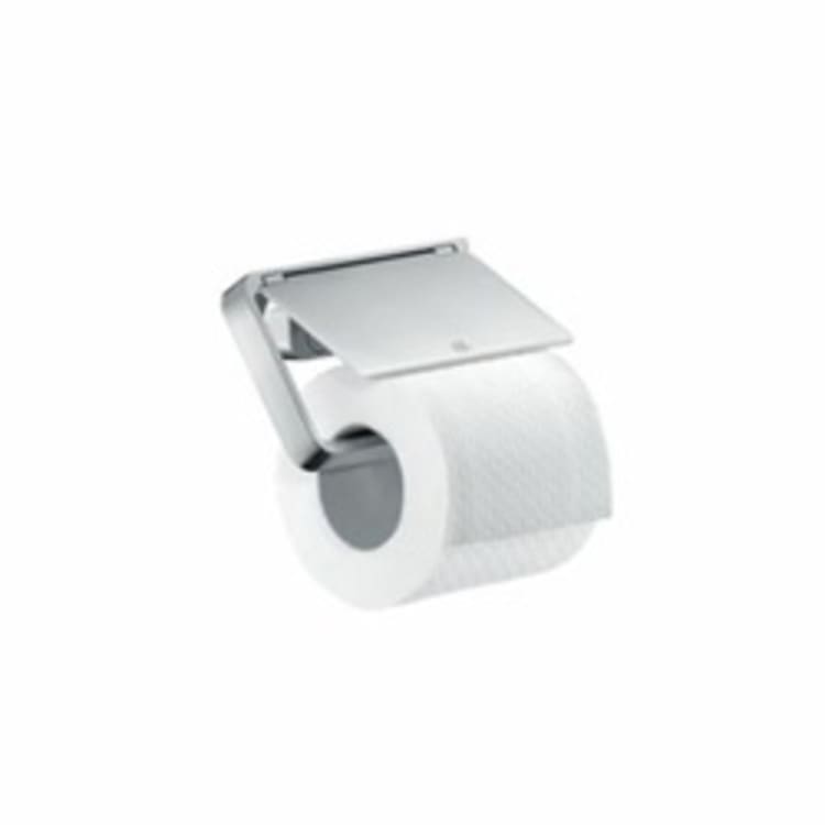 AXOR 42836000 Universal Toilet Paper Roll Holder, 3-1/8 in H, Metal, Polished Chrome, Import
