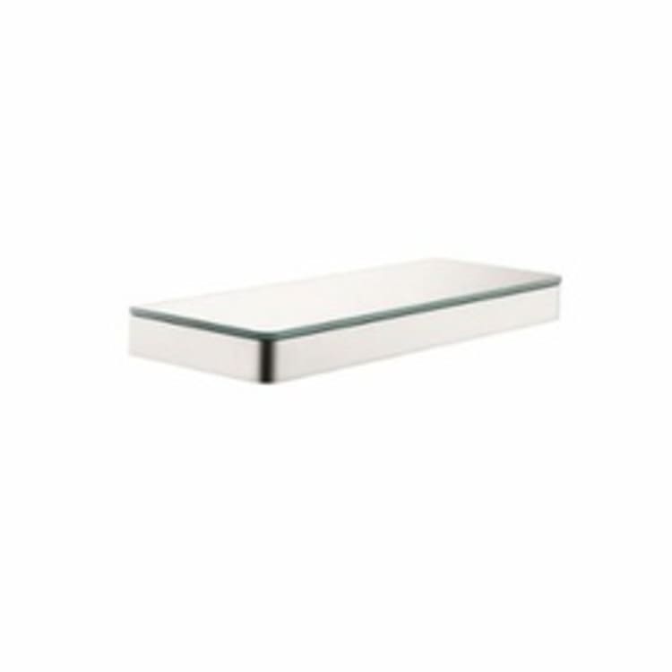 AXOR 42838820 Universal EU Version Shelf, 11-3/4 in OAL x 4-3/8 in OAD x 1-1/8 in OAH, Glass/Metal, Import