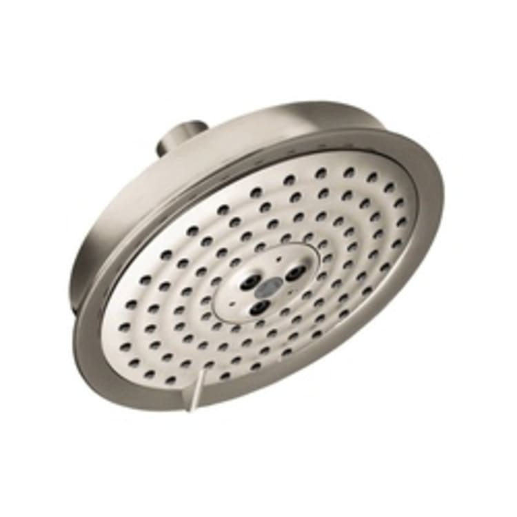 Hansgrohe 4721820 Raindance Classic 150 Shower Head, 2 gpm Flow Rate, 3 Sprays, 6-1/4 in Dia x 1-1/2 in H Head