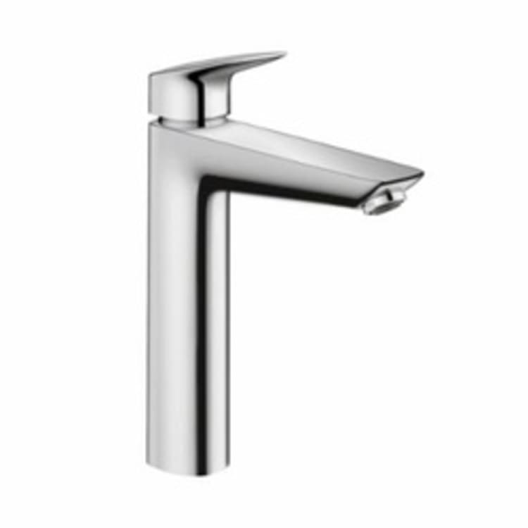 Hansgrohe 71090001 Logis 190 Bathroom Faucet, 1.2 gpm, 7-5/8 in H Spout, 1 Handle, 1 Faucet Hole, Chrome Plated, Domestic