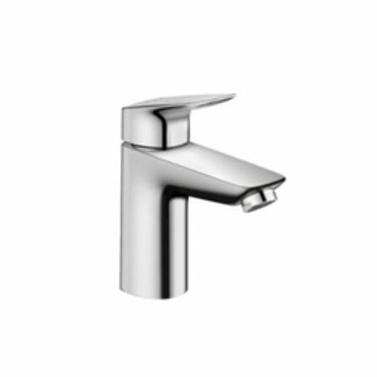 Hansgrohe 71104001 Bathroom Faucet, Logis 100, 1 gpm Flow Rate, 3-5/8 in H Spout, 1 Handles, 1 Faucet Holes, Polished Chrome, Function: Traditional