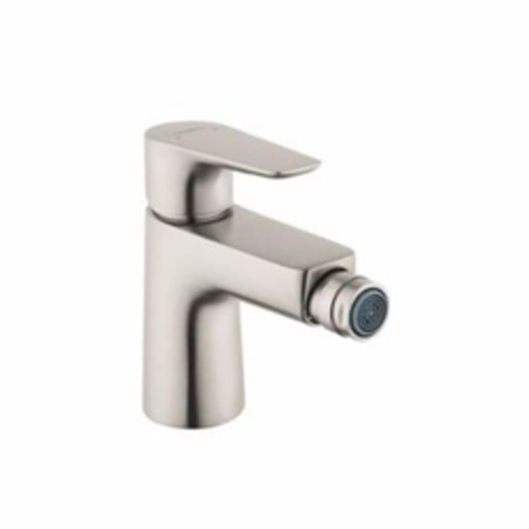 Hansgrohe 71720821 Talis E Bidet Faucet, 1.5 gpm, 3-1/8 in H Spout, 1 Handle, Pop-Up Drain, Brushed Nickel