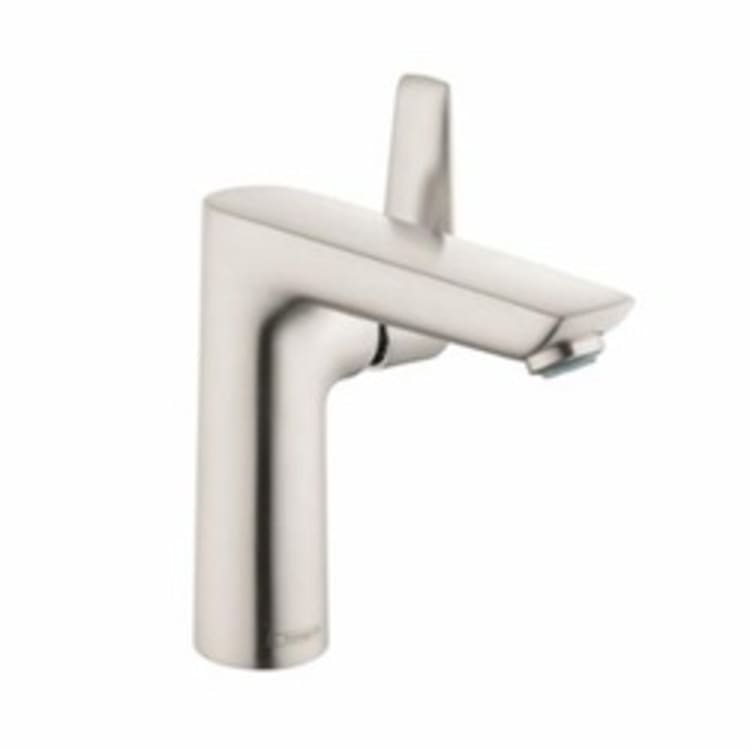 Hansgrohe 71754821 Talis E Basin Mixer, 1.2 gpm, 5-1/4 in H Spout, 1 Handle, Pop-Up Drain, 1 Faucet Hole, Brushed Nickel