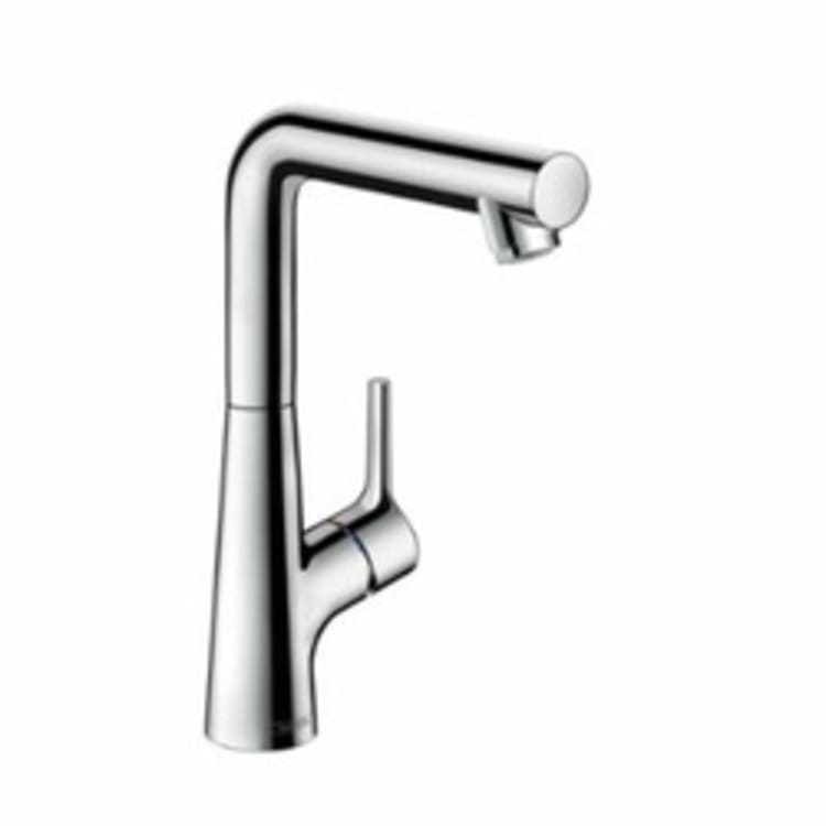 Hansgrohe 72105001 Basin Mixer, Talis S 210, 1.2 gpm Flow Rate, 8-7/8 in H Spout, 1 Handles, Pop-Up Drain, 1 Faucet Holes, Polished Chrome, Function: Traditional