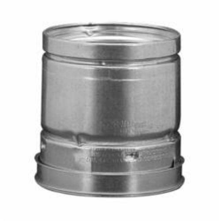 Hart & Cooley® by Duravent 016105 RP Series Round Gas Vent Pipe, Steel/Aluminum, 4 in ID x 4-1/2 in OD Dia x 12 in L, Galvanized, Domestic