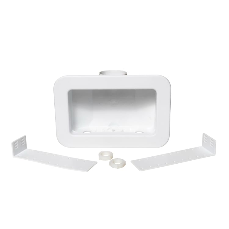 Harvey® 38121 Centro II Plain Outlet Box Without Valve, For Use With Washing Machine, PVC