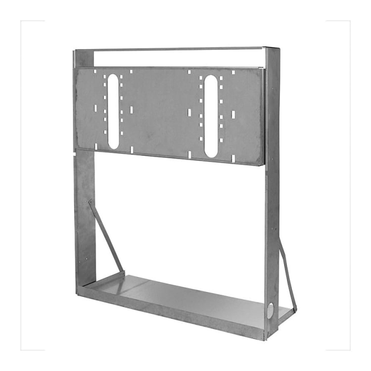 Haws® MTGFR.LG In-Wall Mounting Frame, For Use With Dual Bubbler Electric Fountain, Heavy Gauge Steel