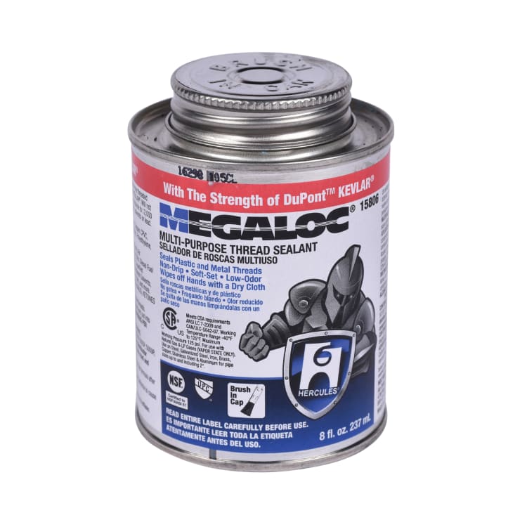 Hercules® Megaloc® 15806 High Performance Thread Sealant, 8 oz Can, Liquid Paste, Blue