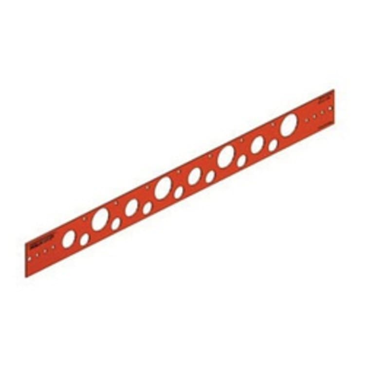 Holdrite® 107-26 Flat Bracket, 0.88 in, 0.63 in, 1.33 in, 1.38 in Hole, 25 lb, Cold Rolled Steel, Copper-Bonded™, Domestic