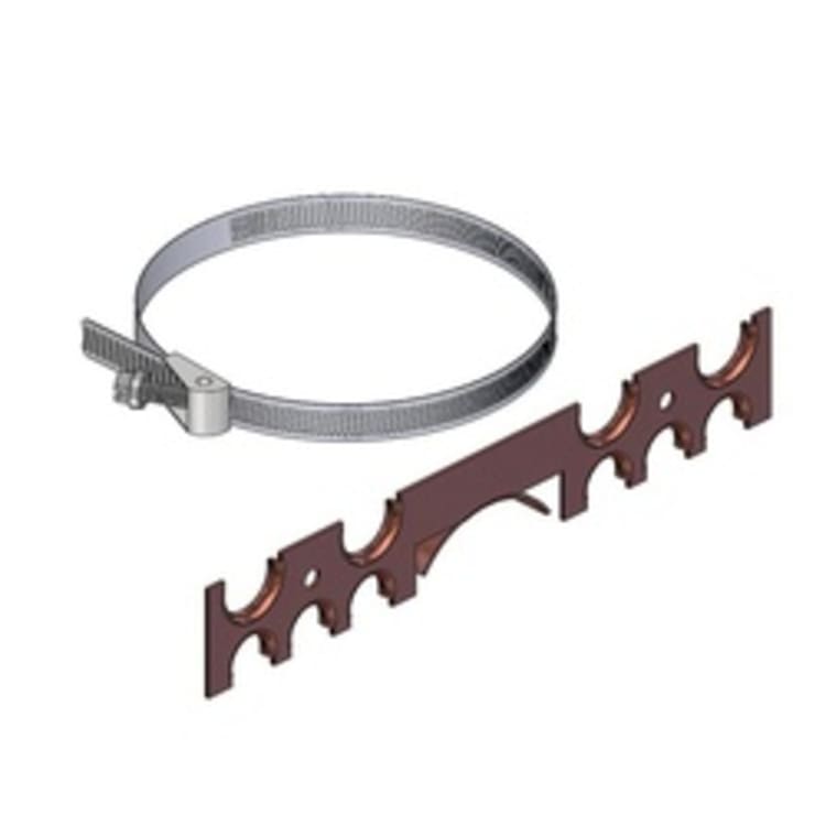 Holdrite® 111-S Pipe-on-Pipe Bracket, 25 lb, Cold Rolled Steel, Copper-Bonded™, Domestic