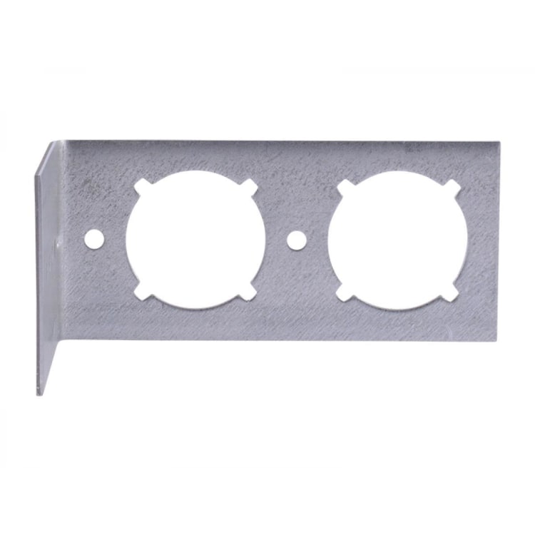 Holdrite® PEXRITE® 709 Flat Bracket With 1-3/8 in Keyed Hole, 25 lb, Cold Rolled Steel, Galvanized, Domestic