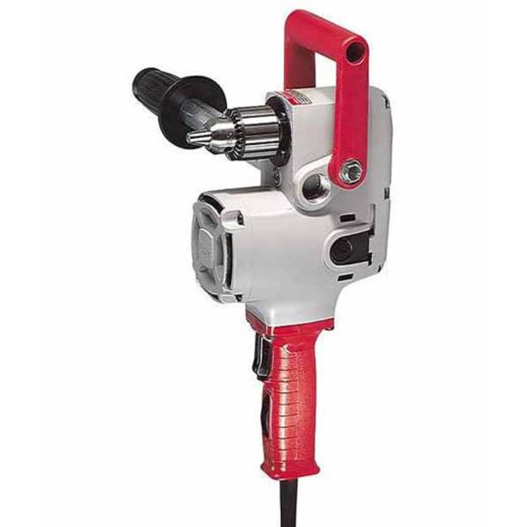 Milwaukee® 1675-6 HOLE HAWG® Grounded Heavy Duty Right Angle Drill, 1/2 in Keyed Chuck, 120 VAC, 300 to 1200 rpm, 6-1/2 in OAL, Bare Tool