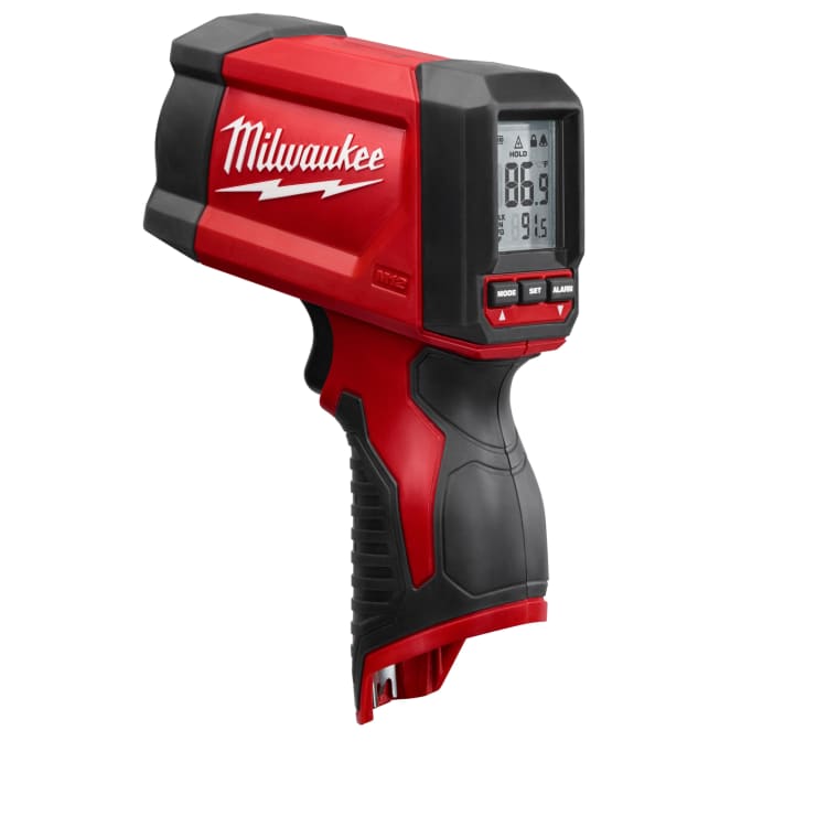 Milwaukee® 2278-20 TEMP-GUN™ Infrared Thermometer, -22 to 1022 deg F, +/-1.8%, 12:1 Focus Spot, 0.95 Fixed, M12™, 12V Li-Ion Battery