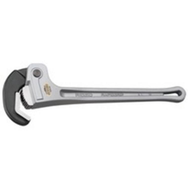 RIDGID® Rapidgrip® 12693 Pipe Wrench, 2 in Pipe, 14 in OAL, Spring-Loaded Jaw, Aluminum Handle, Knurled Nut Adjustment