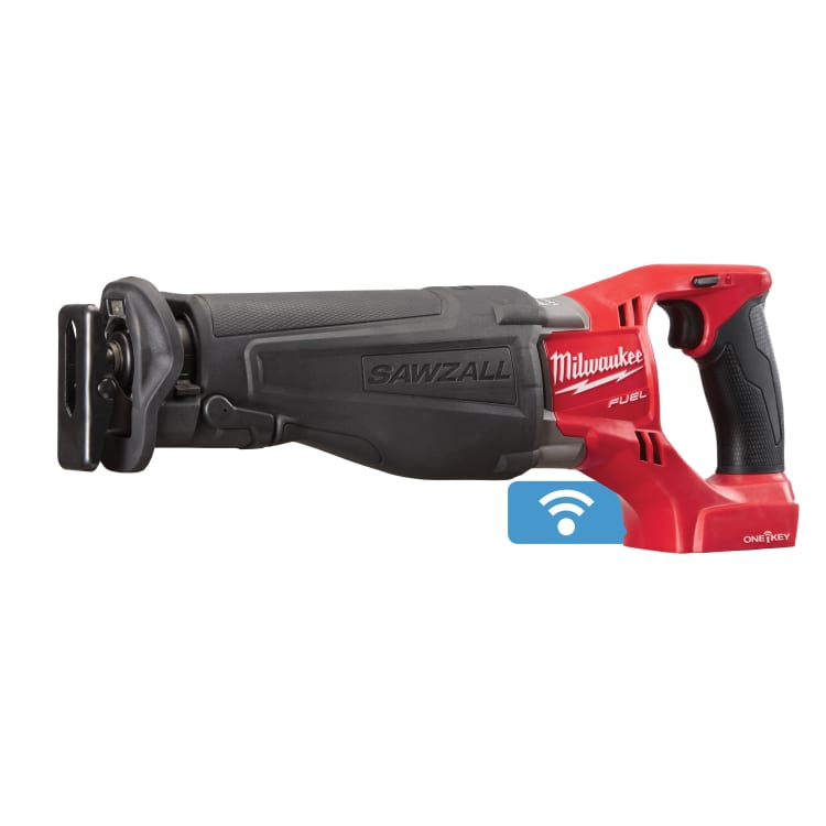 Milwaukee® M18™ FUEL™ SAWZALL® 2721-20 Adjustable Shoe Adjustable Shoe Anti-Vibration Cordless Reciprocating Saw With One-Key™, 1-1/8 in L Stroke, 0 to 3000 spm, Straight Stroke, 18 VDC, 17-3/4 in OAL
