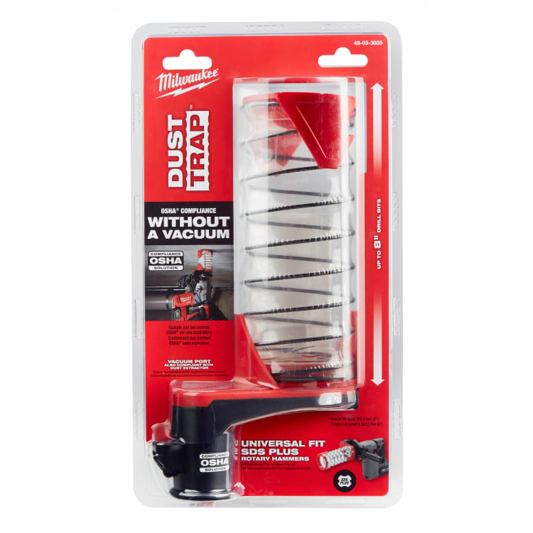 Milwaukee® DUST TRAP™ 48-03-3035 Drilling Shroud, For Use With SDS Max® Rotary Hammer and SDS Max® Drill Bit, 8 in Capacity