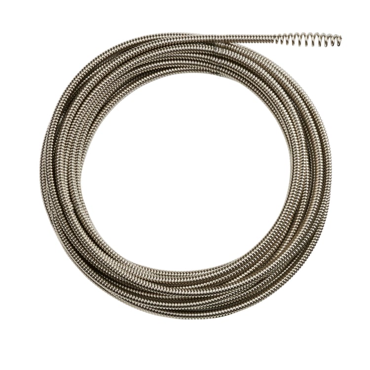 Milwaukee® 48-53-2674 Inner Core Bulb Head Drain Cleaning Cable, 5/16 in x 50 ft, For Use With Drain Cleaning Machines, 1-1/4 to 2-1/2 in Drain Line, Steel, 1 Pieces